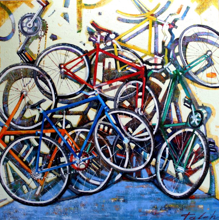 „Gestpalte Fahrräder